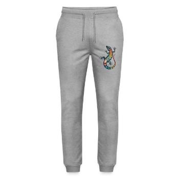 GECKO - Stanley/Stella Unisex Bio Jogginghose Mover  - Grau meliert - Vorne - Marisol (170cm) & Nik (191cm)