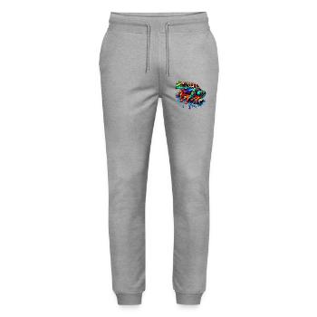 Frosch - Stanley/Stella Unisex Bio Jogginghose Mover  - Grau meliert - Vorne - Marisol (170cm) & Nik (191cm)