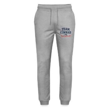 Team Conrad vs Team Jeremiah Shirt | The Summer I - Stanley/Stella Mover Unisex Organic Jogging Trousers - heather grey - Front - Marisol (170cm) & Nik (191cm)