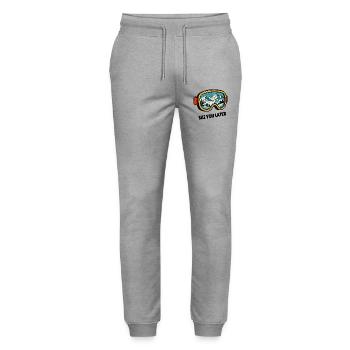 Ski You Later – Skibrillen Design für Skifahrer - Stanley/Stella Unisex Bio Jogginghose Mover  - Grau meliert - Vorne - Marisol (170cm) & Nik (191cm)