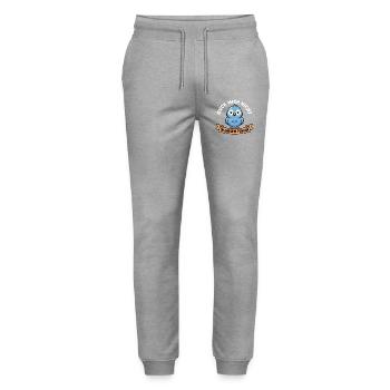 Guck mich nicht in diesem Ton an! Vogel Design - Stanley/Stella Unisex Bio Jogginghose Mover  - Grau meliert - Vorne - Marisol (170cm) & Nik (191cm)