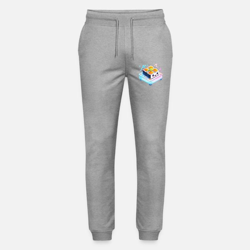 Kawaii Sushi Quartet auf Bento-Box - Stanley/Stella Unisex Bio Jogginghose Mover  - Grau meliert