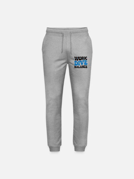 Work Dive Balance Taucher-Geschenk - Stanley/Stella Unisex Bio Jogginghose Mover - Grau meliert
