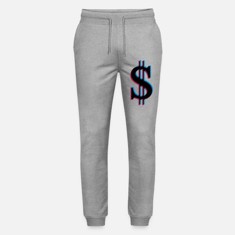 3D Effeckt Dollar - Stanley/Stella Unisex Bio Jogginghose Mover  - Grau meliert