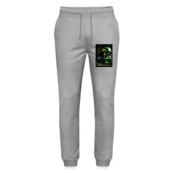 St. Patrick‘s Day - Stanley/Stella Unisex Bio Jogginghose Mover  - Grau meliert - Vorne - Marisol (170cm) & Nik (191cm)