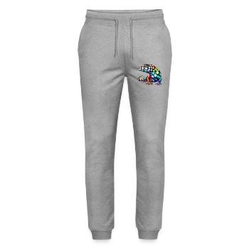 Gecko - Stanley/Stella Mover Unisex Organic Jogging Trousers - heather grey - Front - Marisol (170cm) & Nik (191cm)