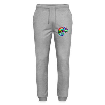 Chamäleon - Stanley/Stella Unisex Bio Jogginghose Mover  - Grau meliert - Vorne - Marisol (170cm) & Nik (191cm)