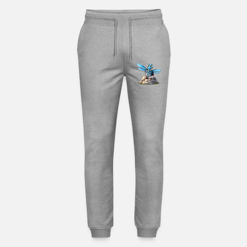 Libelle Bergsteiger / Wandern Libellen - Stanley/Stella Unisex Bio Jogginghose Mover - Grau meliert