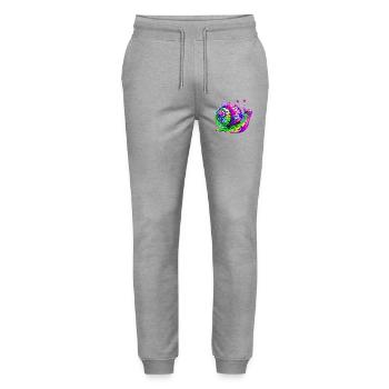 Escargot - Pantalon de jogging bio MOVER Stanley/Stella unisexe - gris chiné - Devant - Marisol (170cm) & Nik (191cm)