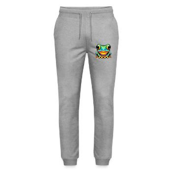 Frosch - Stanley/Stella Unisex Bio Jogginghose Mover  - Grau meliert - Vorne - Marisol (170cm) & Nik (191cm)