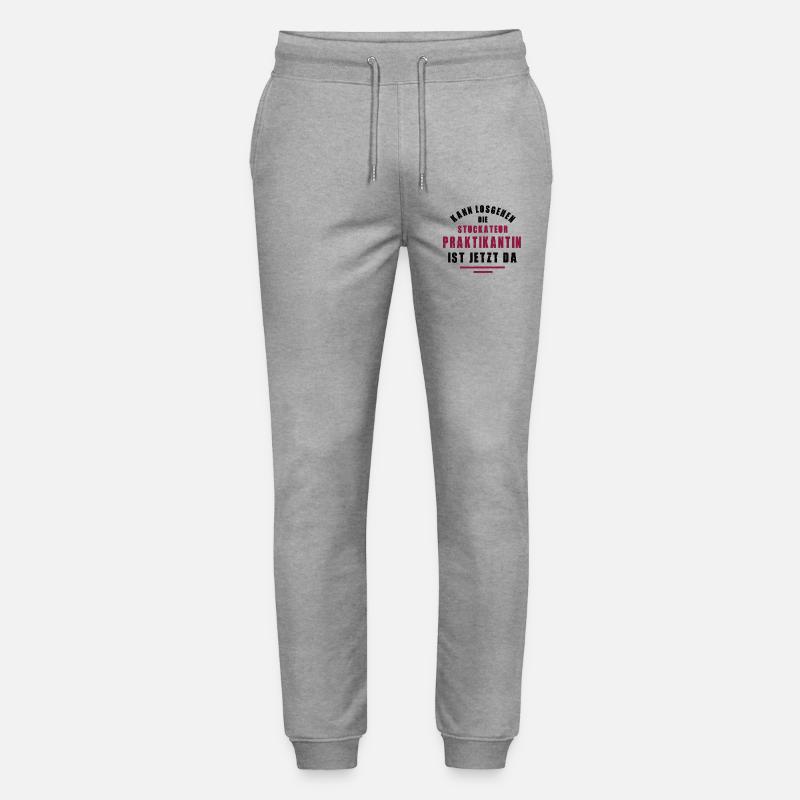 Trainee Plasterer Internship Plastering - Stanley/Stella Mover Unisex Organic Jogging Trousers - heather grey