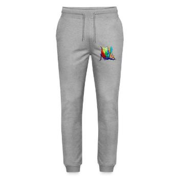 Colorful Body Silhouettes - Stanley/Stella Mover Unisex Organic Jogging Trousers - heather grey - Front - Marisol (170cm) & Nik (191cm)