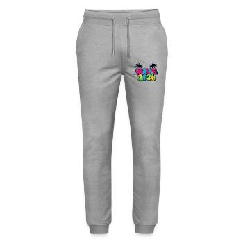 Malle 2026 Mallorca Party - Stanley/Stella Mover Unisex Organic Jogging Trousers - heather grey - Front - Marisol (170cm) & Nik (191cm)