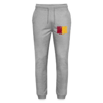 drapeau de la ville de Rome Stadtfahne drapeau de Rome - Pantalon de jogging bio MOVER Stanley/Stella unisexe - gris chiné - Devant - Marisol (170cm) & Nik (191cm)