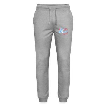 Süßer Teddybär - Stanley/Stella Unisex Bio Jogginghose Mover  - Grau meliert - Vorne - Marisol (170cm) & Nik (191cm)