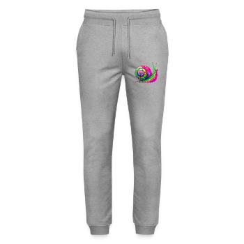 Escargot - Pantalon de jogging bio MOVER Stanley/Stella unisexe - gris chiné - Devant - Marisol (170cm) & Nik (191cm)