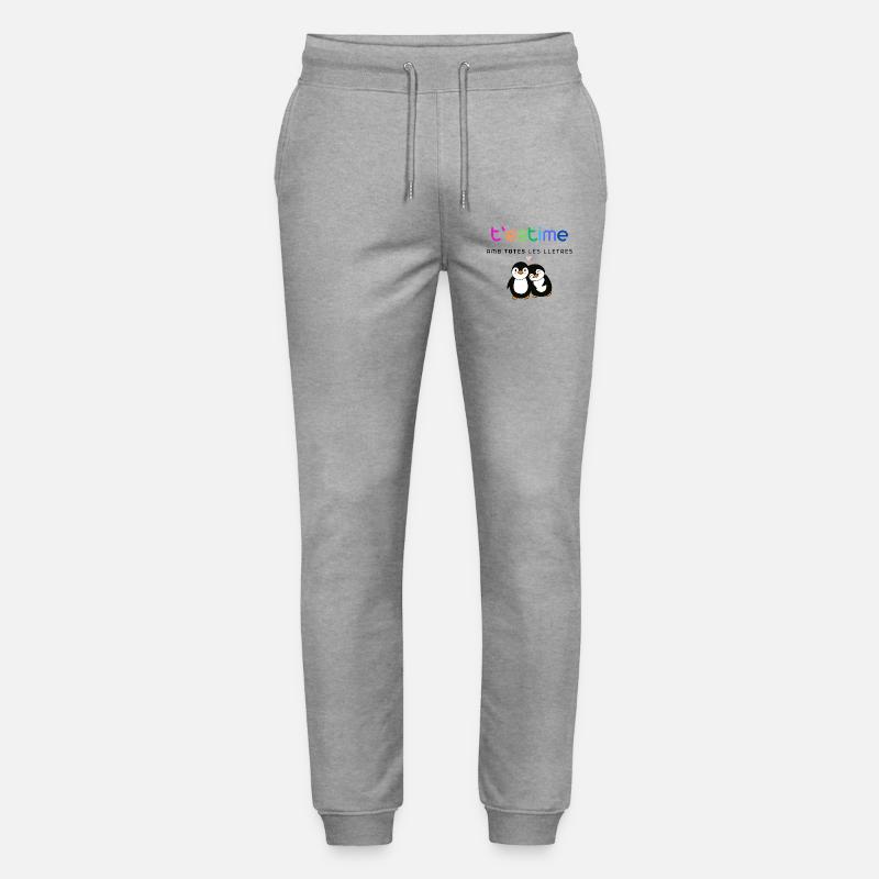 Estimar_Pingüins - Stanley/Stella Unisex Bio Jogginghose Mover  - Grau meliert