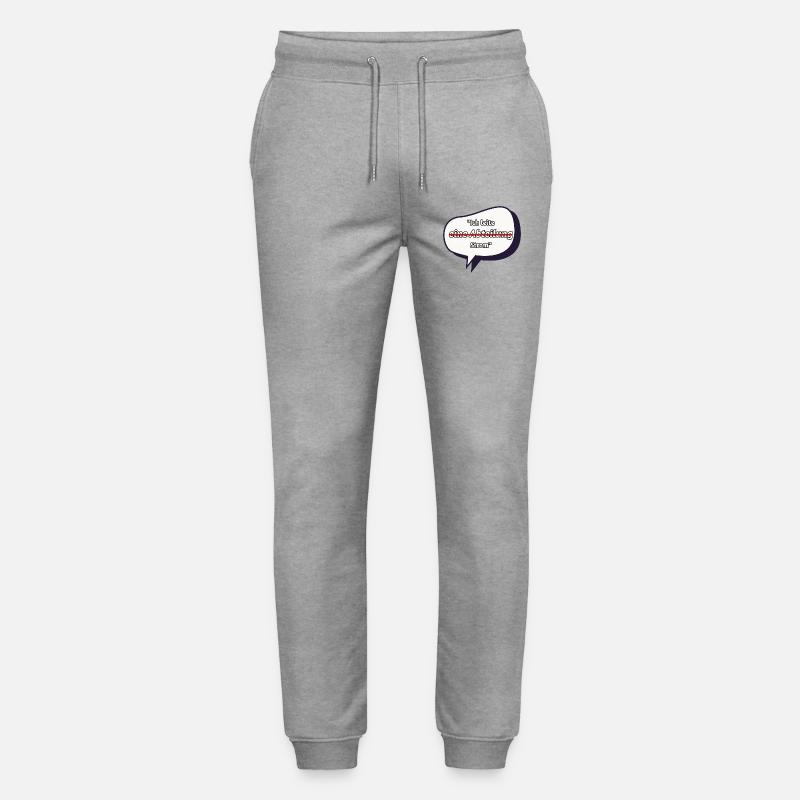 Ich leite Strom Spruch - Stanley/Stella Unisex Bio Jogginghose Mover  - Grau meliert
