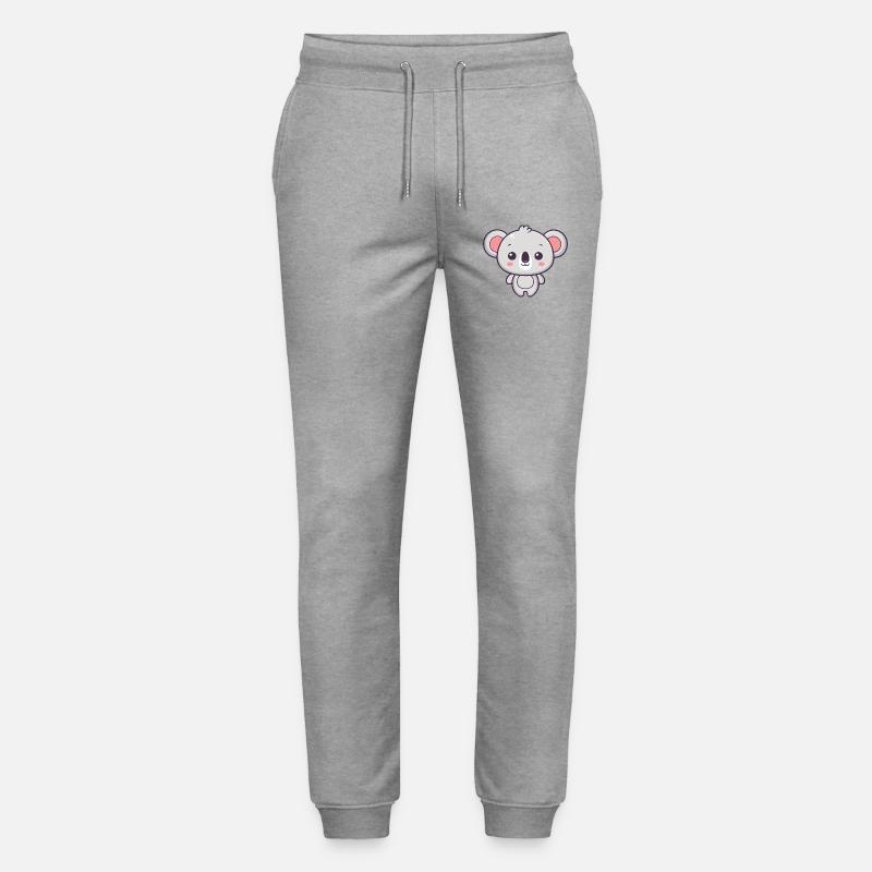 Koala Doux Pastel Dessin - Pantalon de jogging bio MOVER Stanley/Stella unisexe - gris chiné