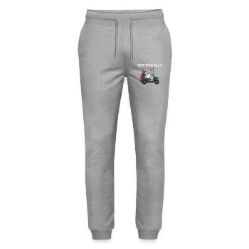 Zu dumm geworden, Golfgans - Stanley/Stella Unisex Bio Jogginghose Mover  - Grau meliert - Vorne - Marisol (170cm) & Nik (191cm)