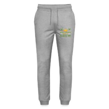 Gran Canaria Party Crew - Stanley/Stella Mover Unisex Organic Jogging Trousers - heather grey - Front - Marisol (170cm) & Nik (191cm)