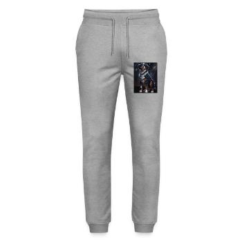 Berner Sennenhund - Stanley/Stella Unisex Bio Jogginghose Mover  - Grau meliert - Vorne - Marisol (170cm) & Nik (191cm)