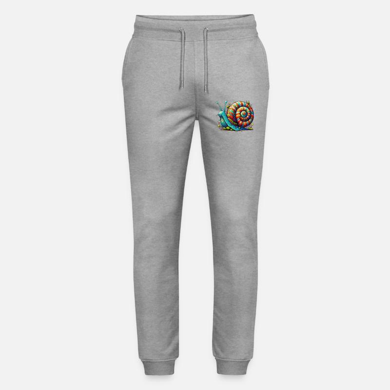 Schnecke - Stanley/Stella Unisex Bio Jogginghose Mover - Grau meliert