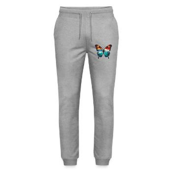 Butterfly - Stanley/Stella Mover Unisex Organic Jogging Trousers - heather grey - Front - Marisol (170cm) & Nik (191cm)