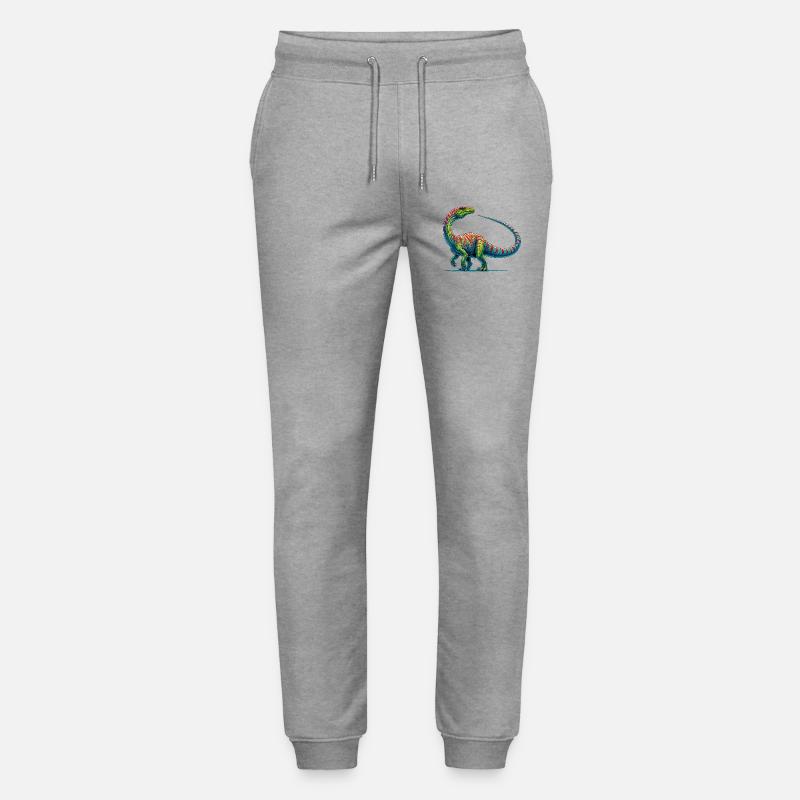 Dinosaur - Stanley/Stella Mover Unisex Organic Jogging Trousers - heather grey
