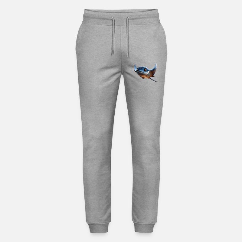 Manta Rochen Teufelsrochen Stachelrochen Taucher - Stanley/Stella Unisex Bio Jogginghose Mover  - Grau meliert