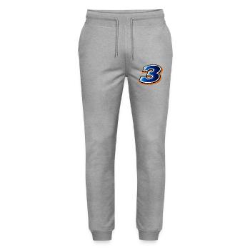Conception du maillot de football numéro 3 Sportif - Pantalon de jogging bio MOVER Stanley/Stella unisexe - gris chiné - Devant - Marisol (170cm) & Nik (191cm)