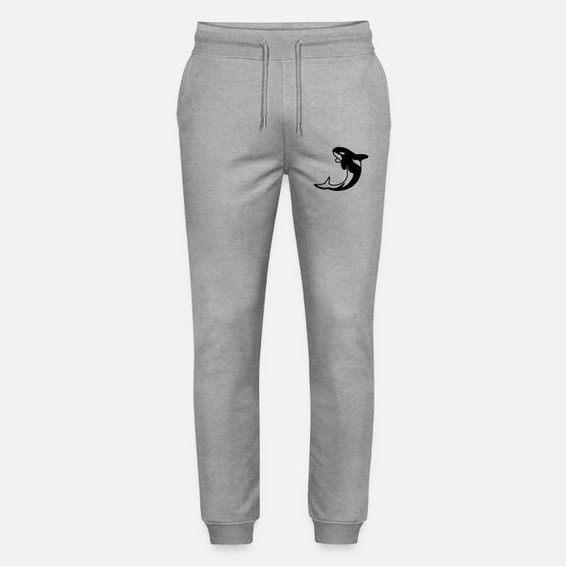 Orca - Killerwal - Pantalon de jogging bio MOVER Stanley/Stella unisexe - gris chiné