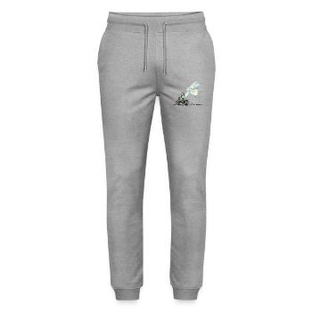 Schutzengel - Stanley/Stella Unisex Bio Jogginghose Mover  - Grau meliert - Vorne - Marisol (170cm) & Nik (191cm)