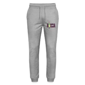 Bocciaspieler Bekleidung mit Boccia Kugeln Boccia - Stanley/Stella Unisex Bio Jogginghose Mover  - Grau meliert - Vorne - Marisol (170cm) & Nik (191cm)