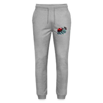 Marienkäfer - Stanley/Stella Unisex Bio Jogginghose Mover  - Grau meliert - Vorne - Marisol (170cm) & Nik (191cm)