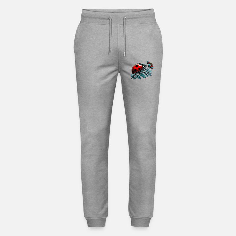 Marienkäfer - Stanley/Stella Unisex Bio Jogginghose Mover  - Grau meliert