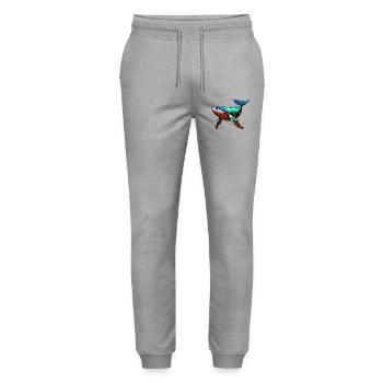 Wal - Stanley/Stella Unisex Bio Jogginghose Mover  - Grau meliert - Vorne - Marisol (170cm) & Nik (191cm)