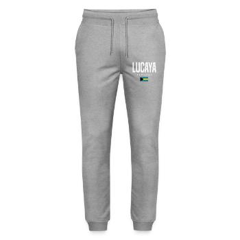 Lucaya Bahamas - Stanley/Stella Unisex Bio Jogginghose Mover  - Grau meliert - Vorne - Marisol (170cm) & Nik (191cm)