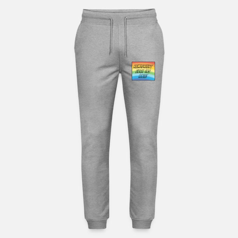 Remigriert Euch Ins Knie! - Stanley/Stella Unisex Bio Jogginghose Mover  - Grau meliert
