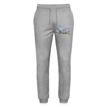 Trevi Brunnen Retro Rom Italien Vintage Souvenir - Stanley/Stella Unisex Bio Jogginghose Mover  - Grau meliert - Vorne - Marisol (170cm) & Nik (191cm)