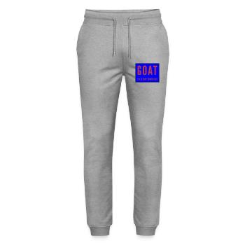 Large Animation Print for Children's Clothing - Stanley/Stella Mover Unisex Organic Jogging Trousers - heather grey - Front - Marisol (170cm) & Nik (191cm)