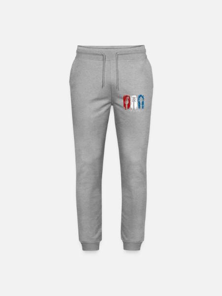 Flag Trio Guitars Grunge - Stanley/Stella Mover Unisex Organic Jogging Trousers - heather grey
