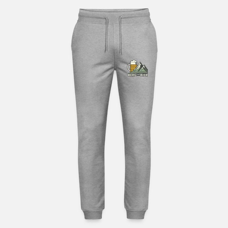 Berg und Bier V1 - Stanley/Stella Unisex Bio Jogginghose Mover  - Grau meliert