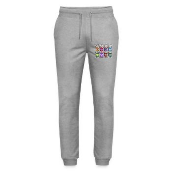 Teacher and creative ideal for book lovers - Stanley/Stella Mover Unisex Organic Jogging Trousers - heather grey - Front - Marisol (170cm) & Nik (191cm)