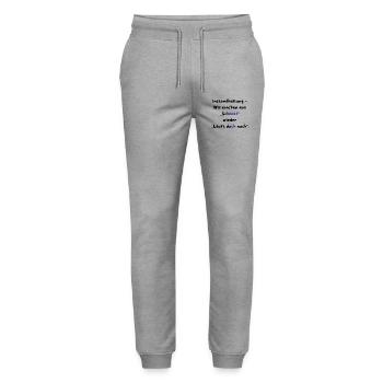 Instandhaltung T-Shirt Lustiges Geschenk Handwerk! - Stanley/Stella Unisex Bio Jogginghose Mover  - Grau meliert - Vorne - Marisol (170cm) & Nik (191cm)