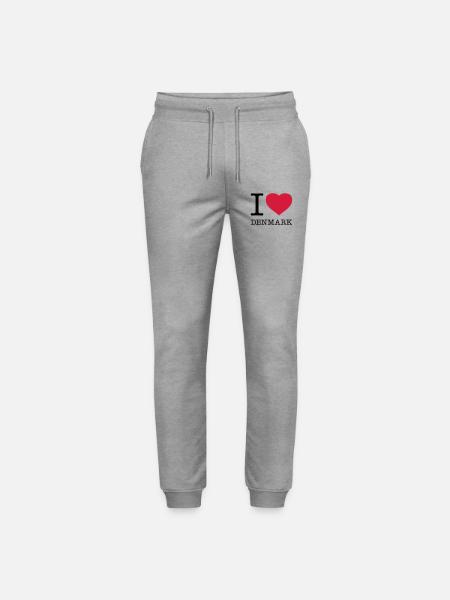 J’AIME LE DANEMARK Dänemark - Pantalon de jogging bio MOVER Stanley/Stella unisexe - gris chiné