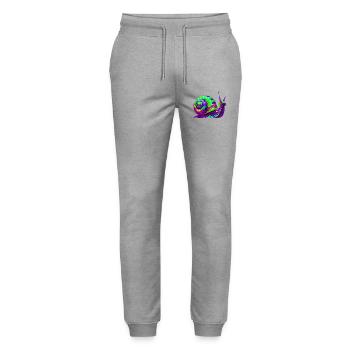 Escargot - Pantalon de jogging bio MOVER Stanley/Stella unisexe - gris chiné - Devant - Marisol (170cm) & Nik (191cm)
