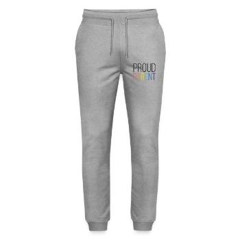 LGBTQ Pride Month - Proud Parent - Stanley/Stella Mover Unisex Organic Jogging Trousers - heather grey - Front - Marisol (170cm) & Nik (191cm)