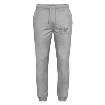 Un million de bières s’il vous plaît - Meme de boisson drôle - Pantalon de jogging bio MOVER Stanley/Stella unisexe - gris chiné - Devant - Marisol (170cm) & Nik (191cm)
