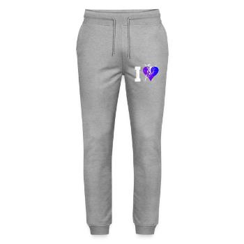 A must have for real handball for women - Stanley/Stella Mover Unisex Organic Jogging Trousers - heather grey - Front - Marisol (170cm) & Nik (191cm)
